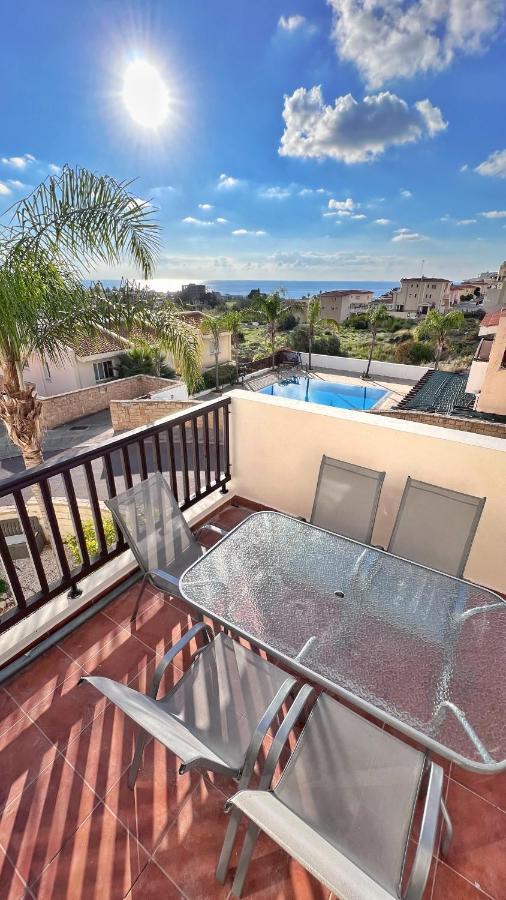 Melanos Sea View Apartment Paphos ภายนอก รูปภาพ